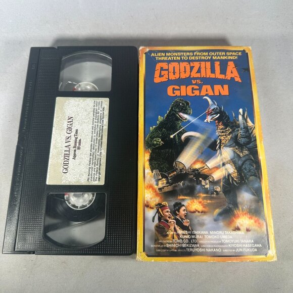 Godzilla Vs Gigan VHS 1988 Action Sci-Fi Dubbed Edition NR Good Condition - Picture 3 of 3